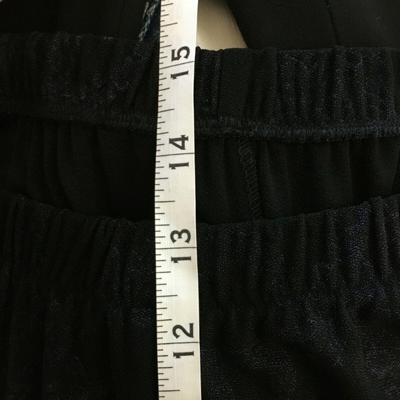 JGs Mad Lab Pants Womens Sz L Dark Purple Art To Wear Fleur De Lis Wide Leg - Picture 9 of 10